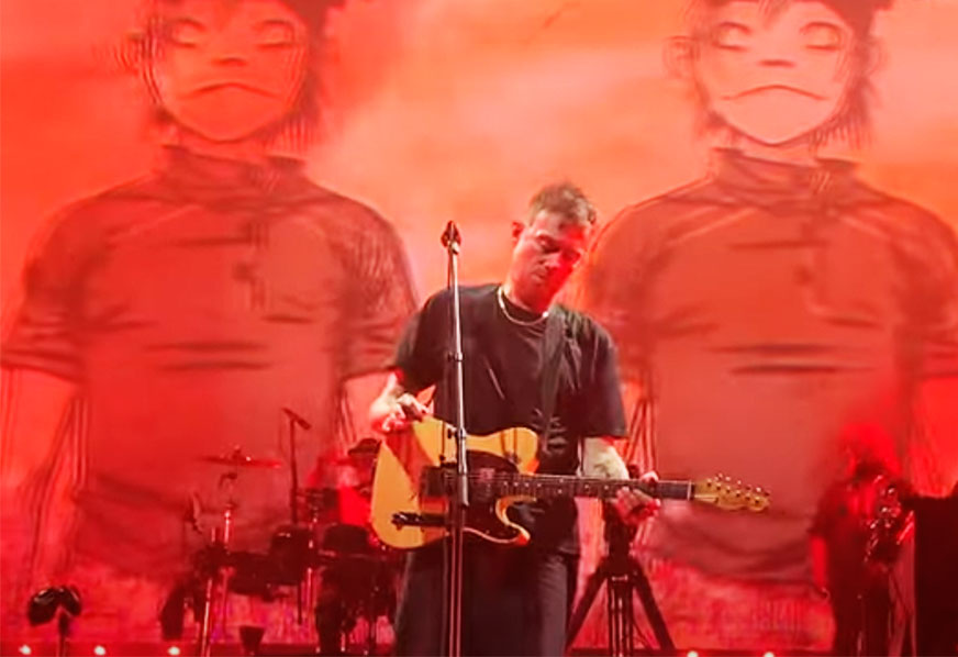 Gorillaz mostra duas novas ao vivo na Califórnia. Uma delas, “Possession Island”, teve participação do Beck. Veja