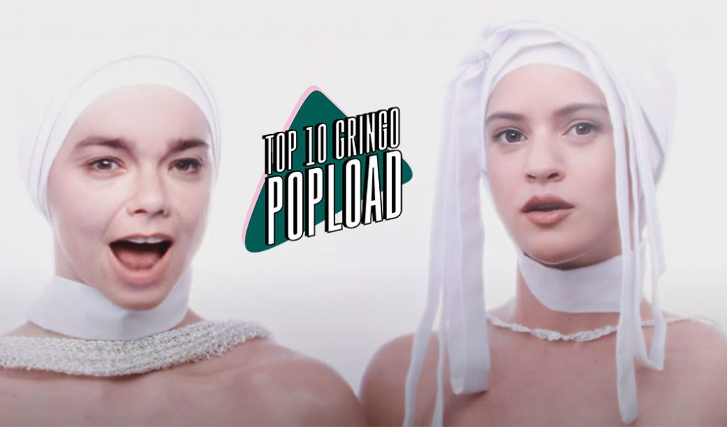 Top 10 gringo – Björk, Rosalía e o salmão no topo. English Teacher ensinando sobre dor em segundo. Danny Brown falando bem e mal do rap em terceiro