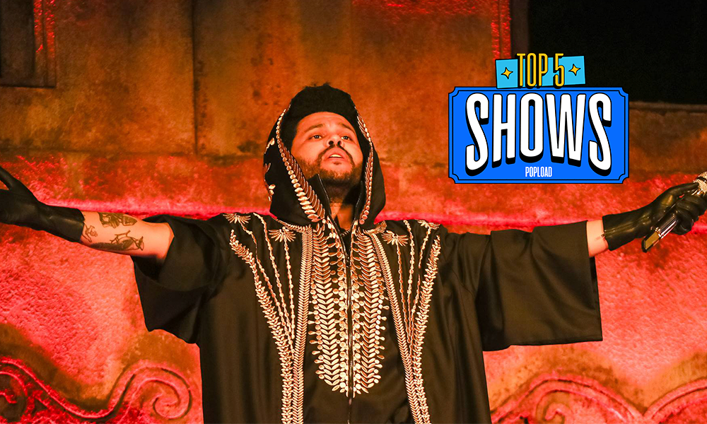 Top 5 Shows – A semana é do Weeknd (hummm!). Ainda mais com a Anitta junto. Emicida vem todo racional para começar sua tour. E o Nômade junta grandes BR no parque
