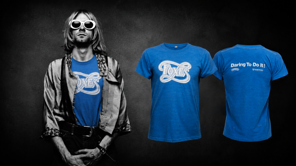 Quer comprar uma camisa que foi do Kurt Cobain? Corre que ainda dá tempo…