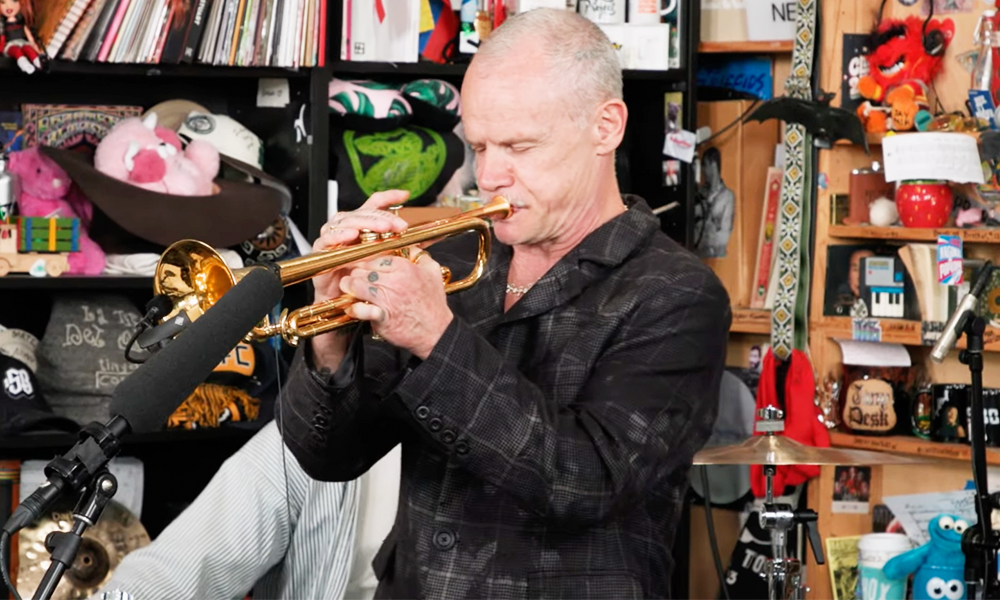 Todo aquele jazz. Como o dono do baixo mais famoso do rock foi parar (de trompete na mão) atrás da mesa do Tiny Desk